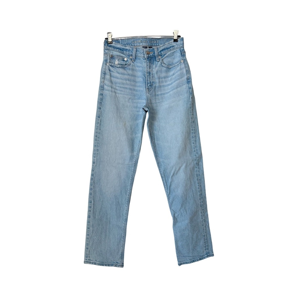 AEO Super High Rise Straight Jeans size 2 Regular